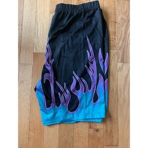 SHEIN - flame biker shorts